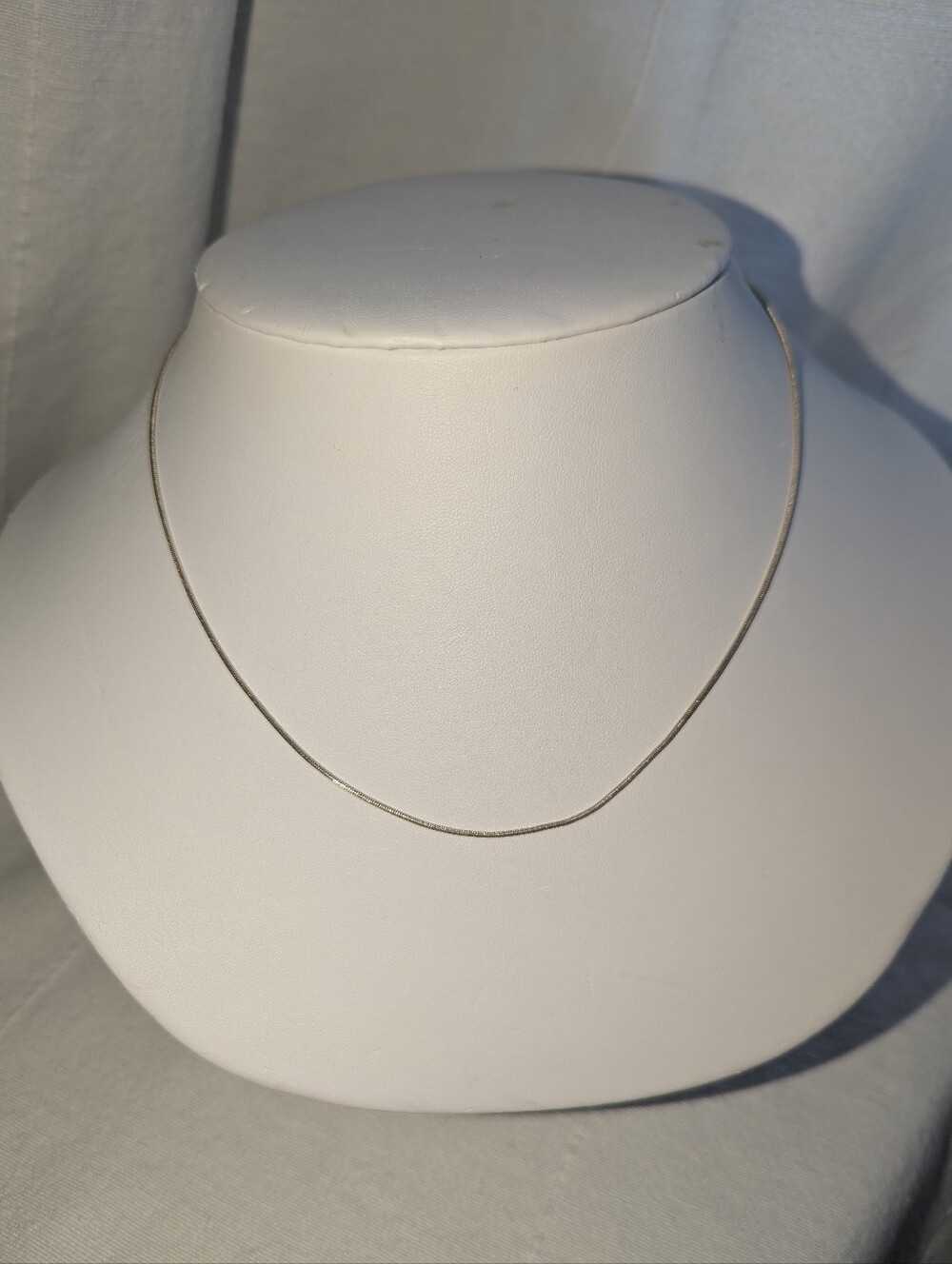 Sterling Silver Herringbone Chain Necklace